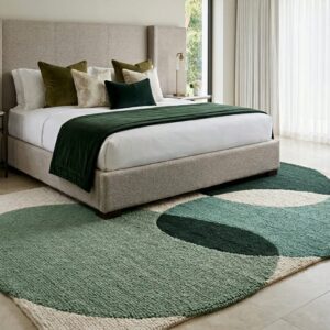 🌿 Premium Green Loop Pile Carpet – Modern Textured Area Rug for Stylish Living Spaces 🌿