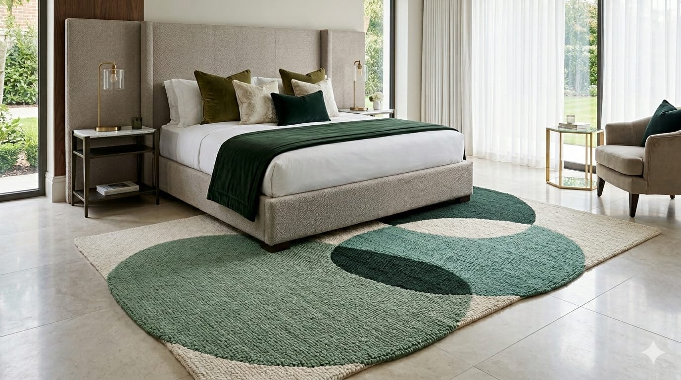 ๐ฟ Premium Green Loop Pile Carpet โ Modern Textured Area Rug for Stylish Living Spaces ๐ฟ